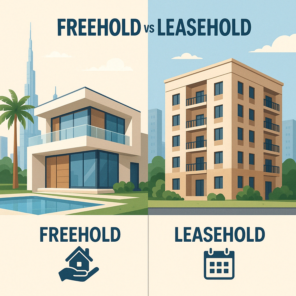 freehold vs leasehold properties in Dubai