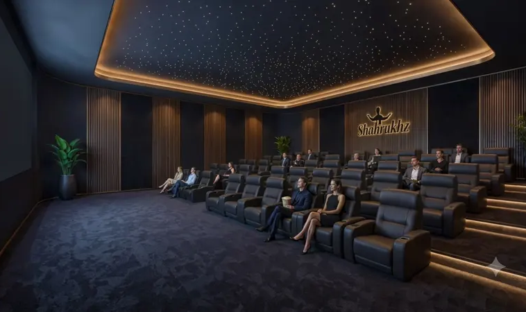Private cinema at Shahrukhz Residences by Danube